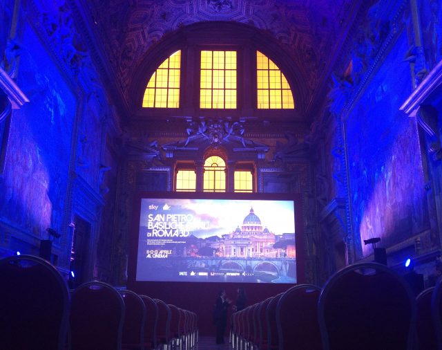 5/4/2016 - Città del Vaticano - Sigra Film per l'Anteprima del documentario in 3D  'San Pietro e le Cappelle Papali'