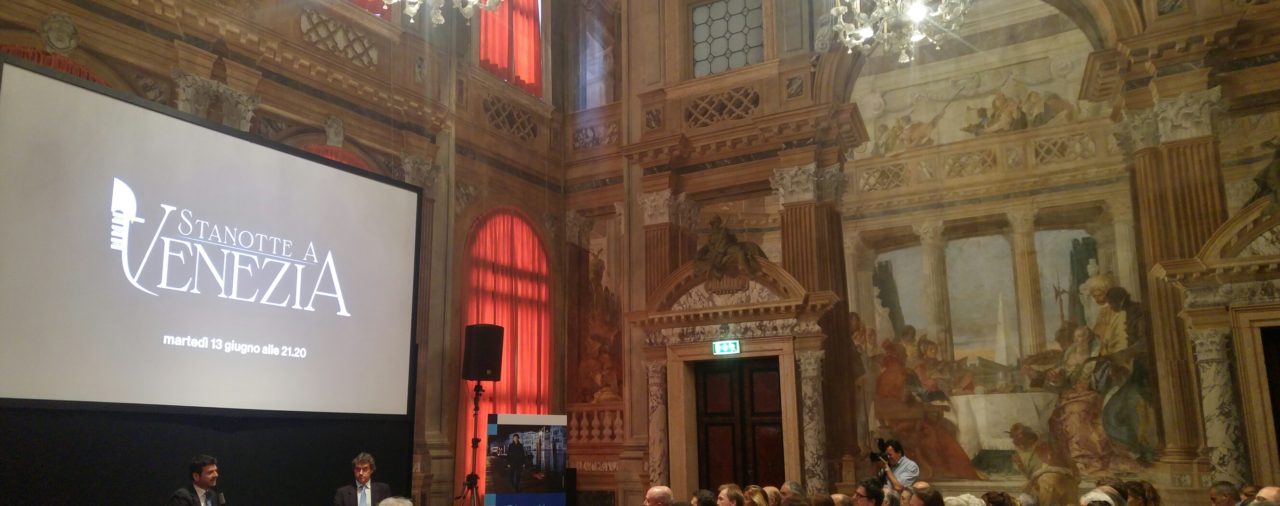 12/06/2017 - Venezia - Palazzo Labia - Conferenza Stampa di presentazione del documentario "Stanotte a Venezia" allestimento by SigraFilm